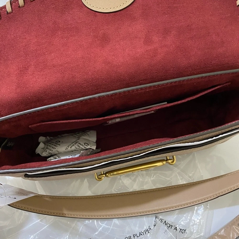 COACH JADE SHOULDER BAG WITH WHIPSTITCH.?TRENDY COLOR - Picture 9 of 12